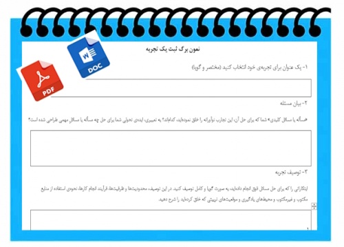 فرم خام ثبت تجربه معلمان