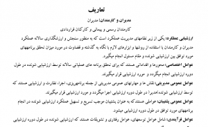 چگونگی  ارزشيابي   مديران و كارمندان 