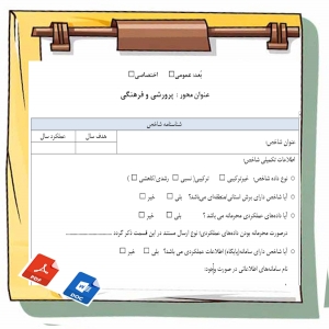 فرم خام گزارش ارزیابی عملکرد سال ارزیابی 