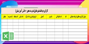 فرم کارگروه پدافندغیرعامل(مدرسه محور-دانش آموز بنیان)